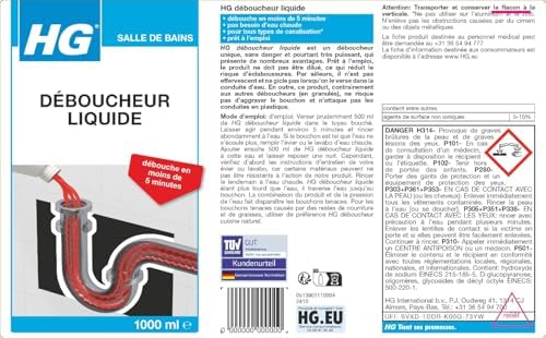 Vue 2 de Hg Deboucheur Liquide
