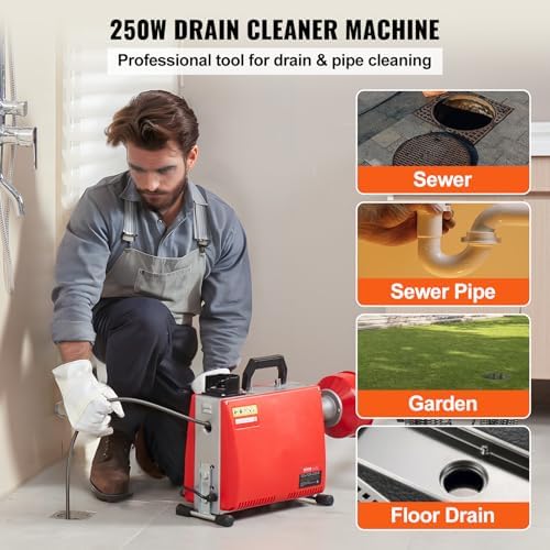Vue 2 de Vevor Deboucheur Electrique Canalisation