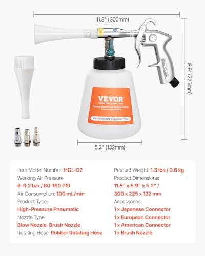 Vue 7 de Vevor Pistolet Nettoyage Voiture