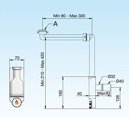 Vue 3 de Lira Siphon Lavabo