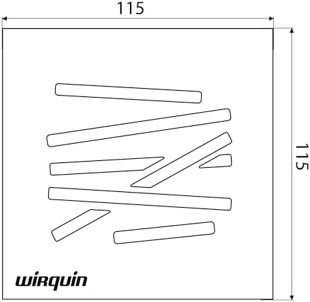 Vue 3 de Wirquin Chrome Grille Carre
