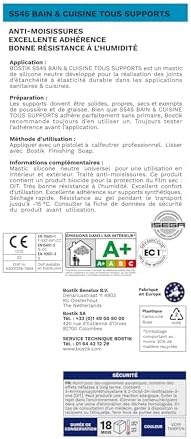 Vue 2 de Bostik Mastic Silicone