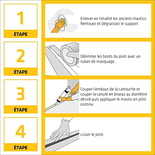 Vue 5 de Sika Mastic Silicone Sanitaire