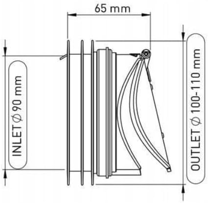 Vue 3 de Md Technic Clapet Antiretour