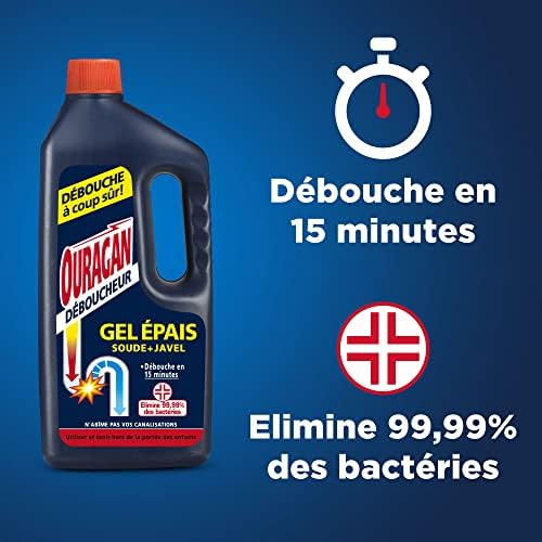 Vue 4 de Ouragan Deboucheur Gel Epais