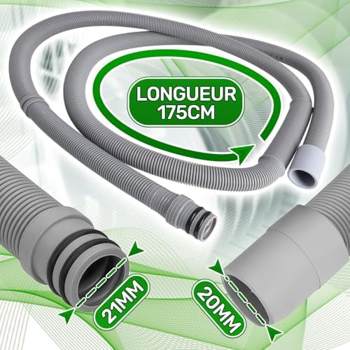 Vue 3 de Tuyau Evacuation Lave Vaisselle