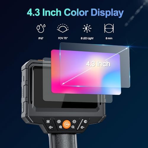 Vue 3 de Endoscope Numerique Industriel Camera