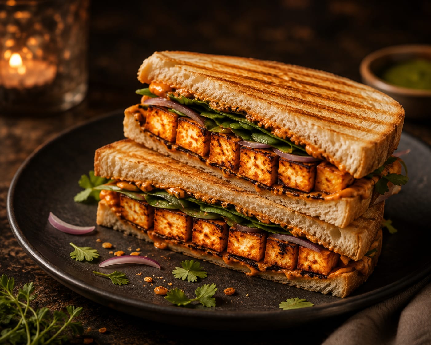 Paneer Tikka Sandwich