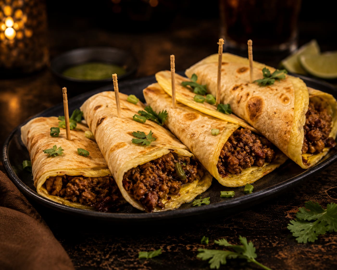 Mutton Keema Wrap