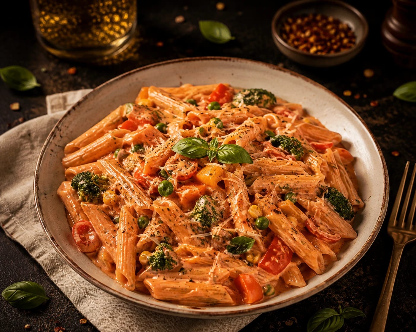 Pink Sauce Pasta