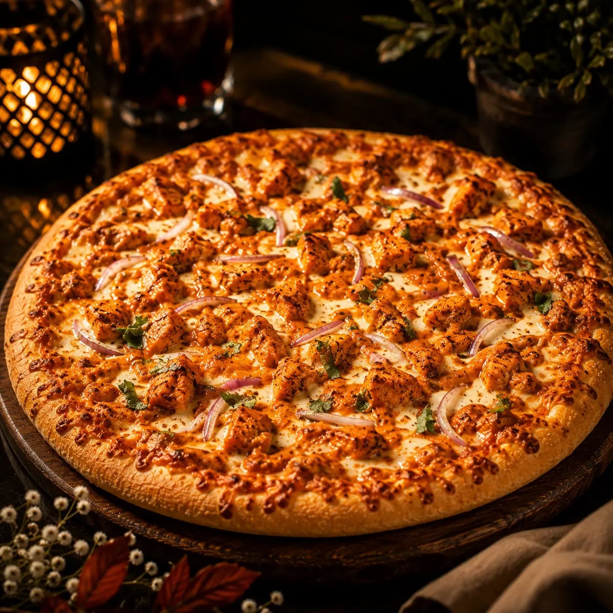 Butter Chicken Pizza