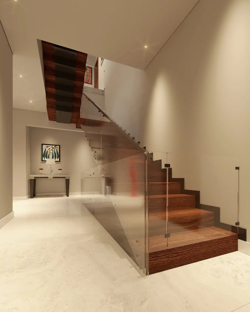 Residencia JB — render Escaleras