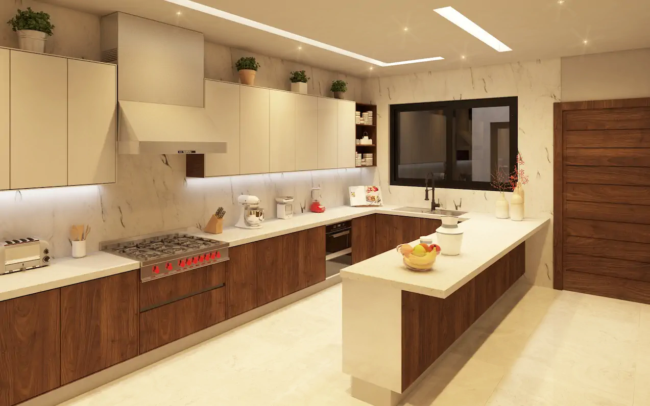 Residencia JB — render Cocina