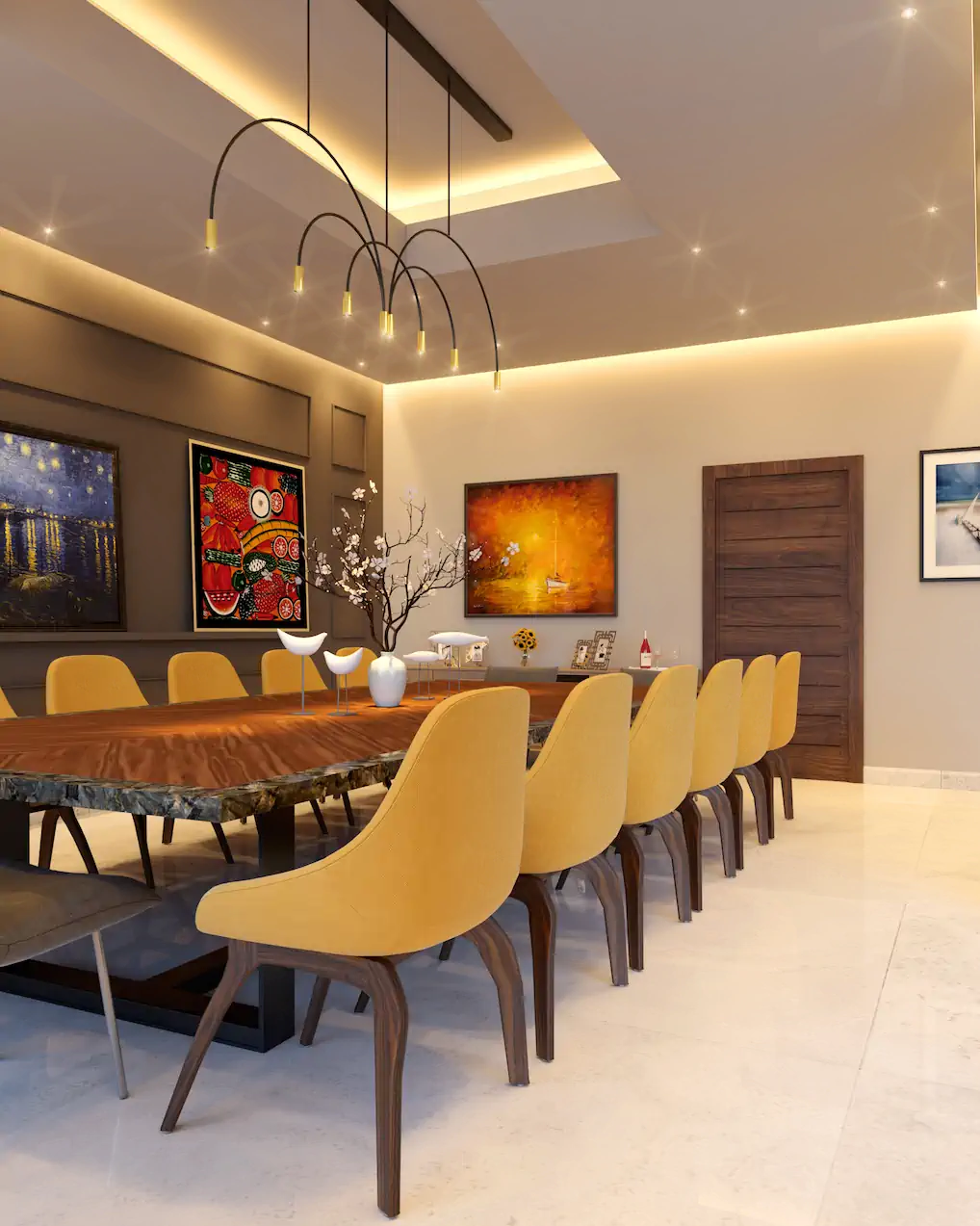 Residencia JB — render Comedor