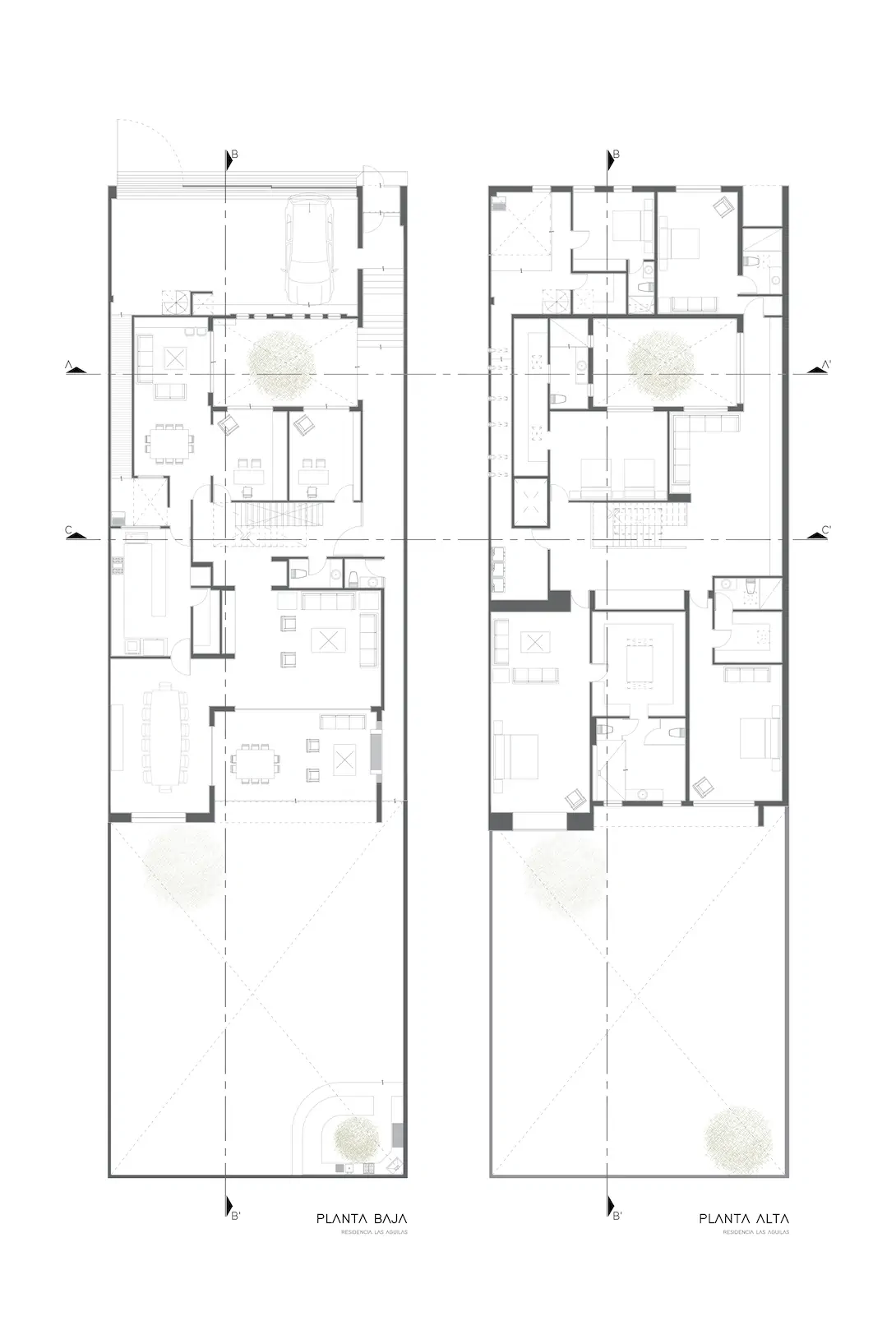 Residencia JB — planta baja y planta alta