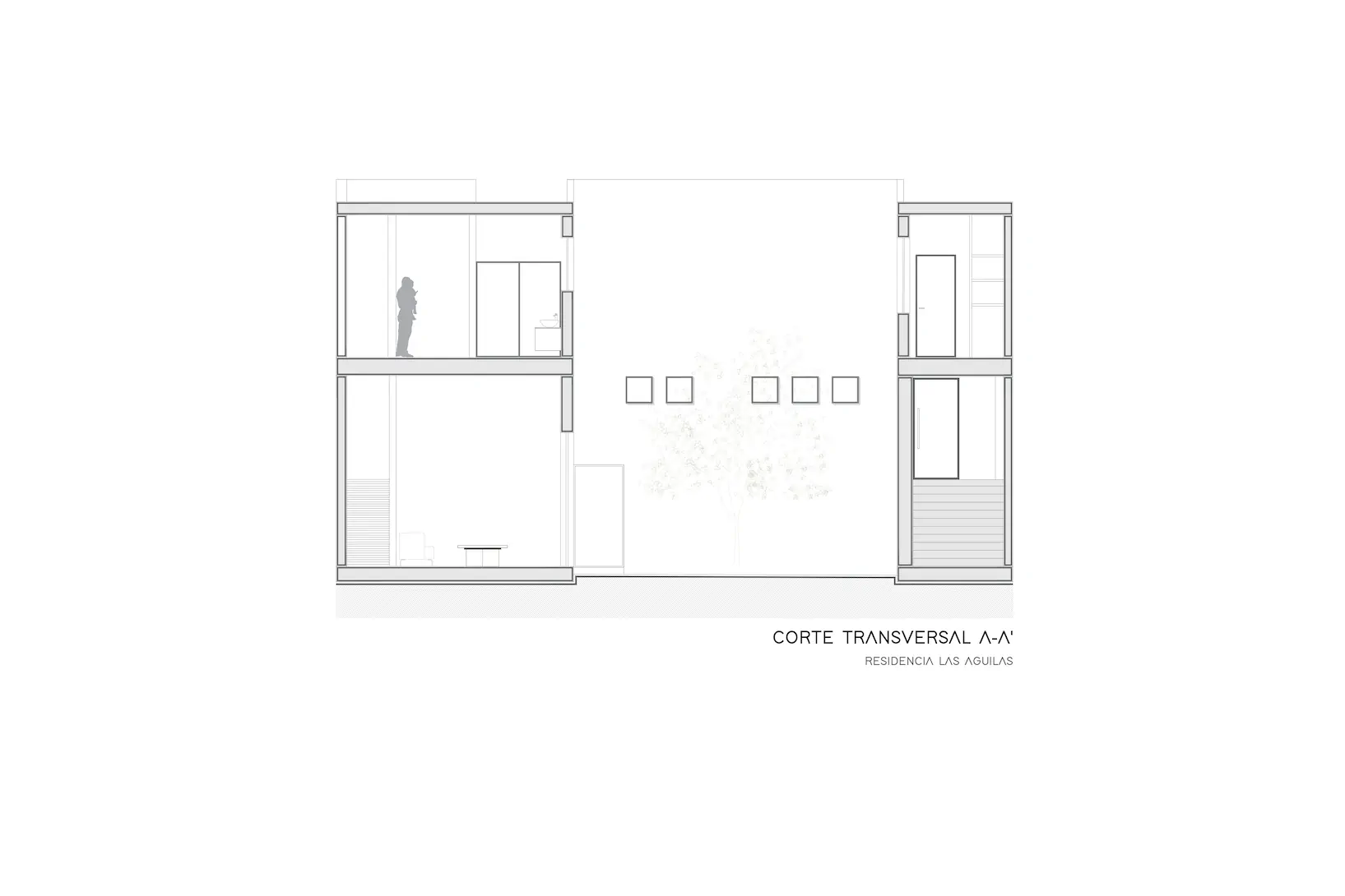 Residencia JB — corte AA