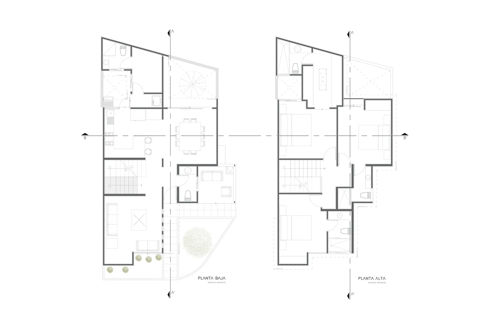 Casa Mendoza — planta baja y planta alta