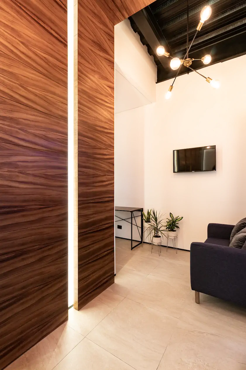 Endo Dx — interior de la unidad, detalle vertical