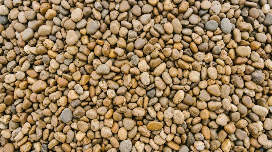 Pea gravel small round stones