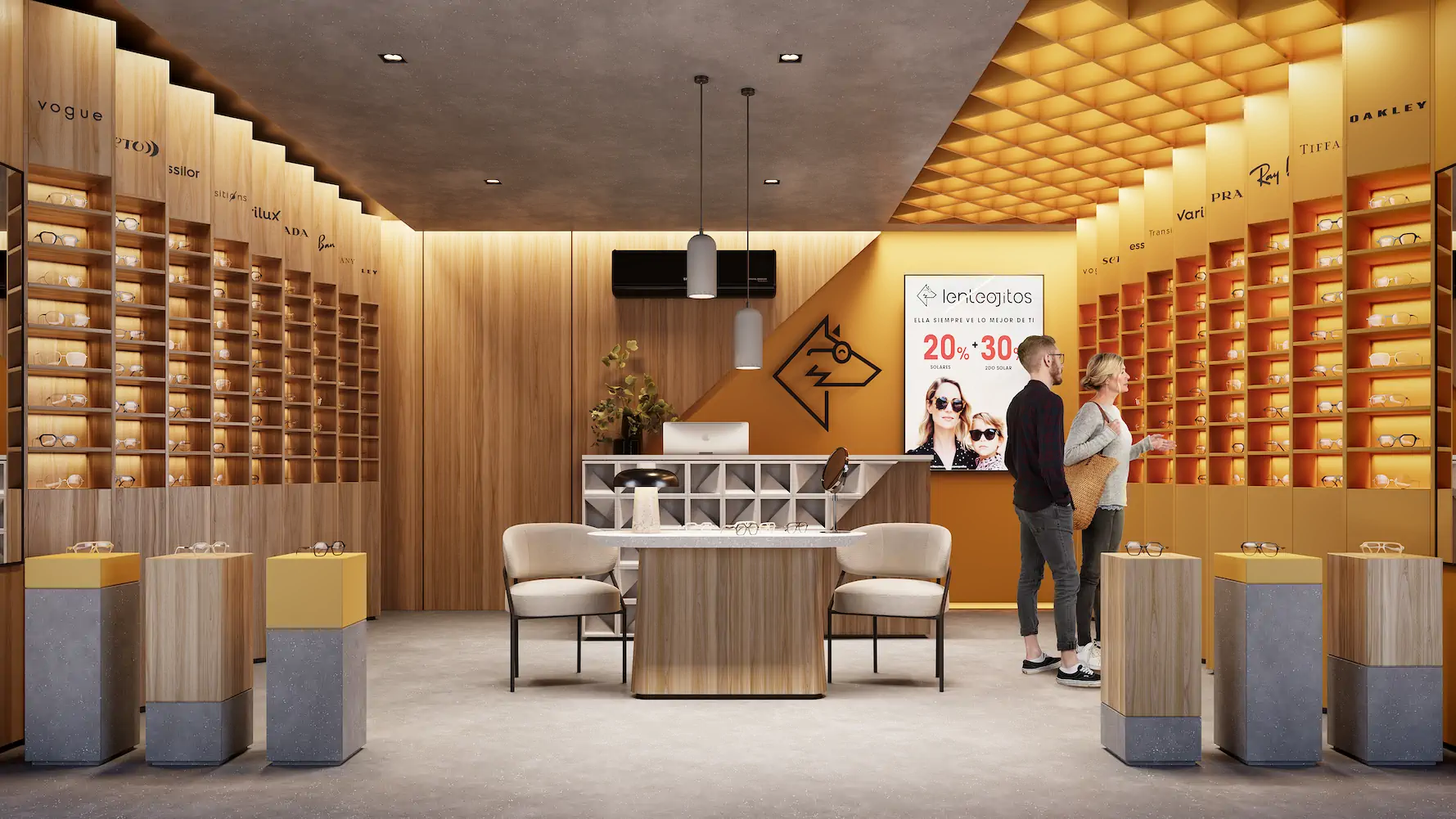 Lenteojitos 2.0 — render interior del concepto