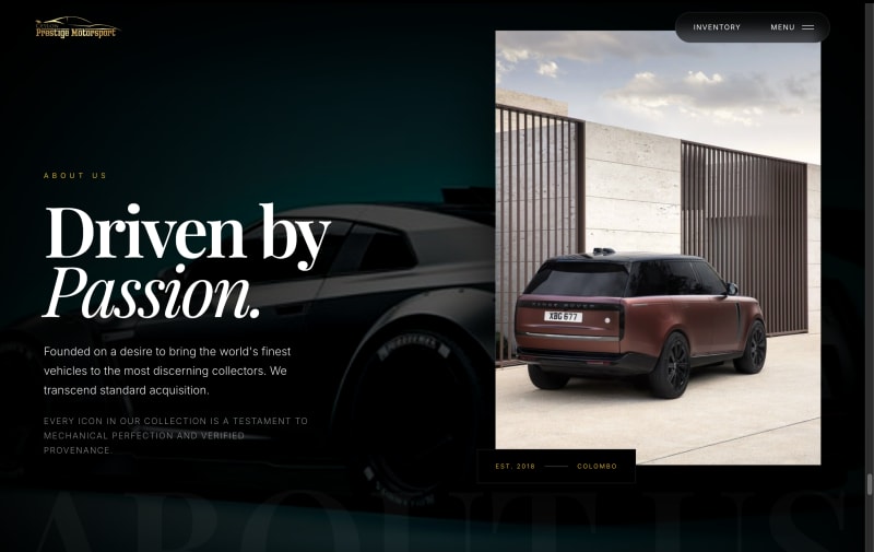 Ceylon Prestige Motorsport interface 5