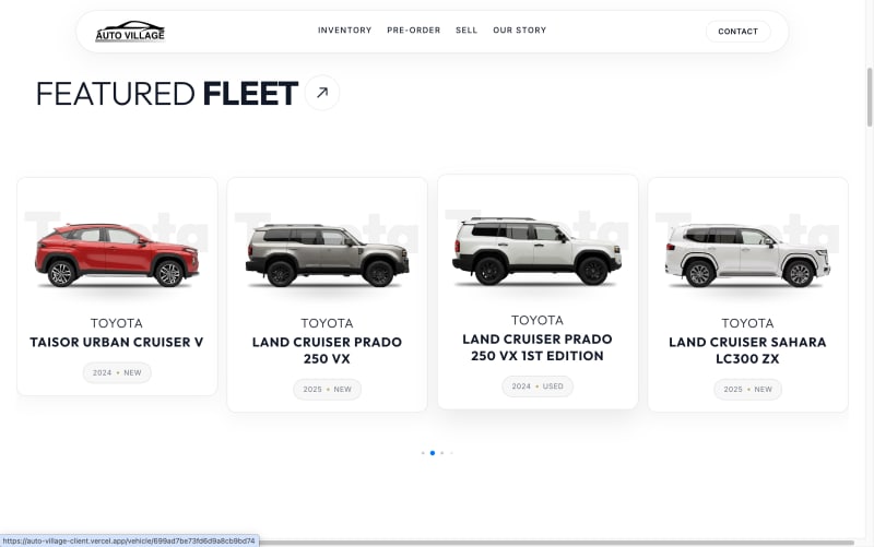 Auto Village Kohuwala interface 1
