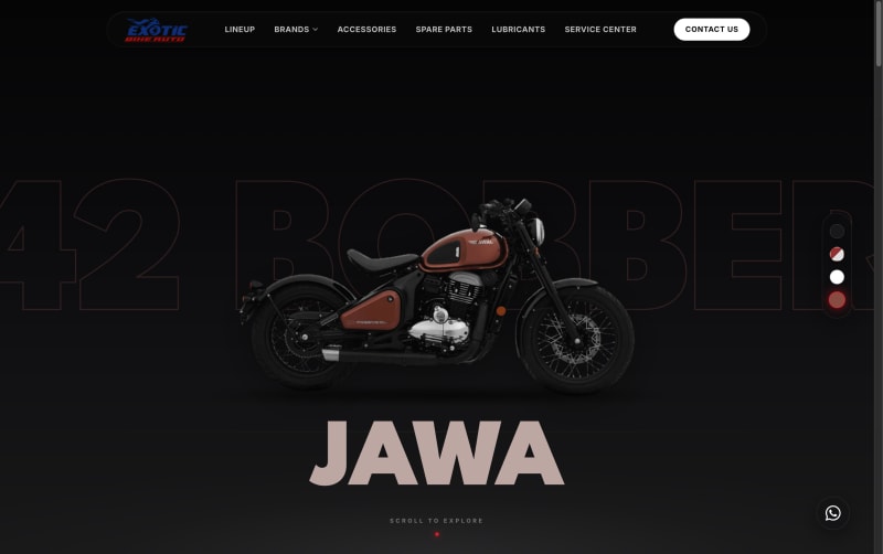 Exotic Bike Auto interface 2