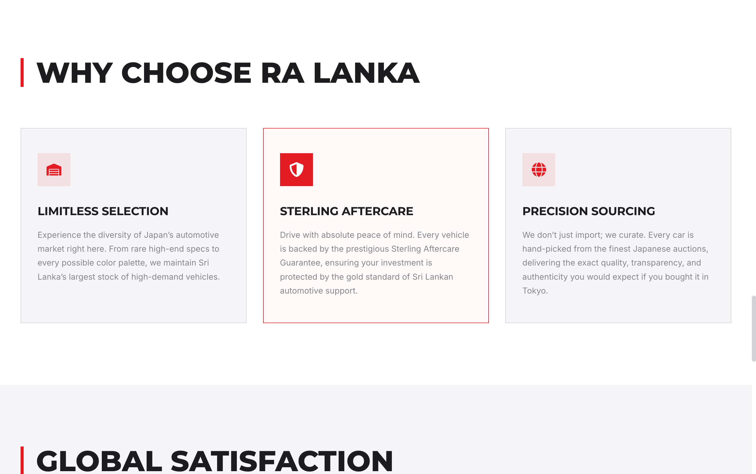 RA Lanka Motors interface 2