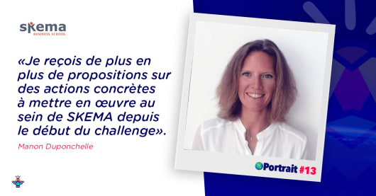 Illustration : Portrait d'une engagée : Manon, Chargée de mission RSO à SKEMA Business School Portrait d'une engagée : Manon, Chargée de mission RSO à SKEMA Business School