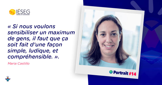 Illustration : Portrait d'une engagée : Maria Castillo, Responsable RSE à l’IÉSEG Portrait d'une engagée : Maria Castillo, Responsable RSE à l’IÉSEG