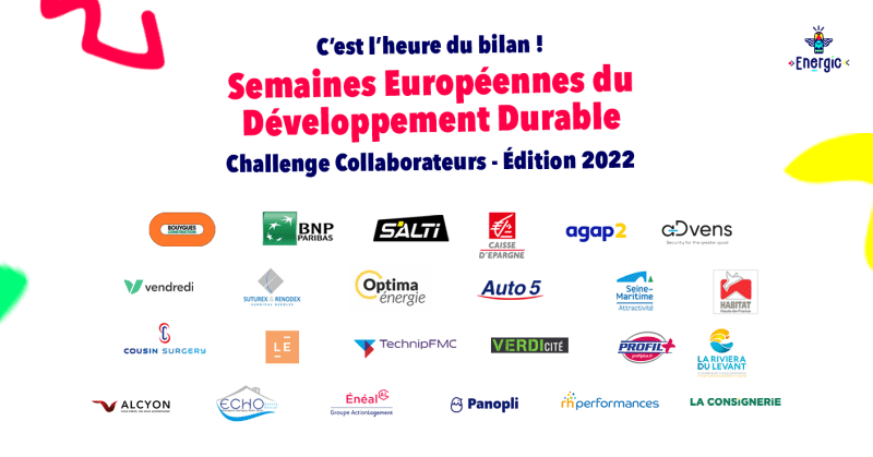 24 entreprises engagées dans le Challenge Energic pour les Semaines Européennes du Développement Durable 2022 24 entreprises engagées dans le Challenge Energic pour les Semaines Européennes du Développement Durable 2022