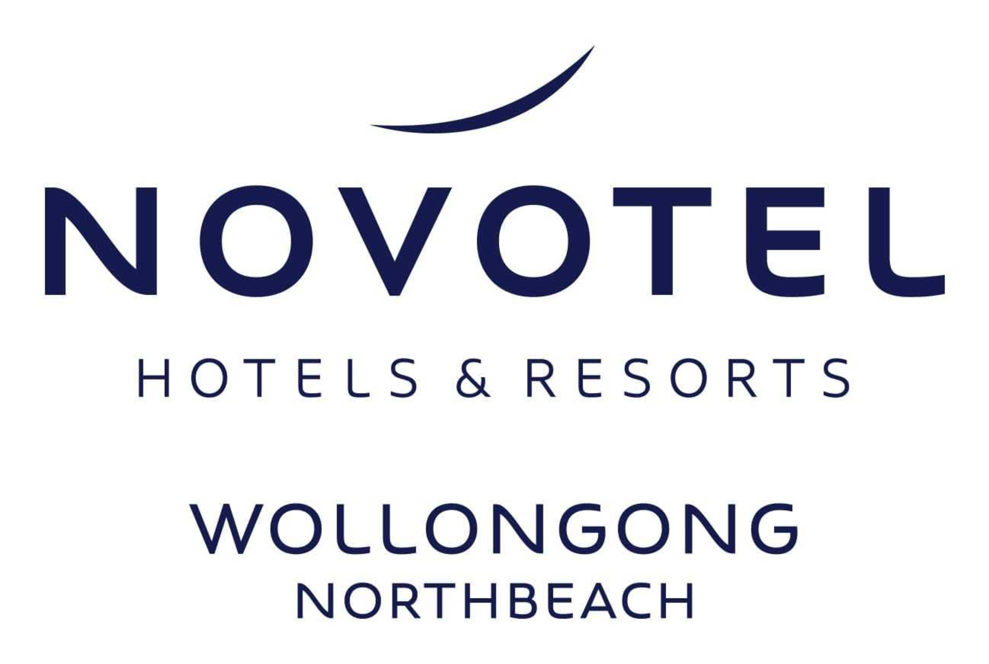 Novotel Wollongong Northbeach hotel and resorts logo for a coastal wedding venue.