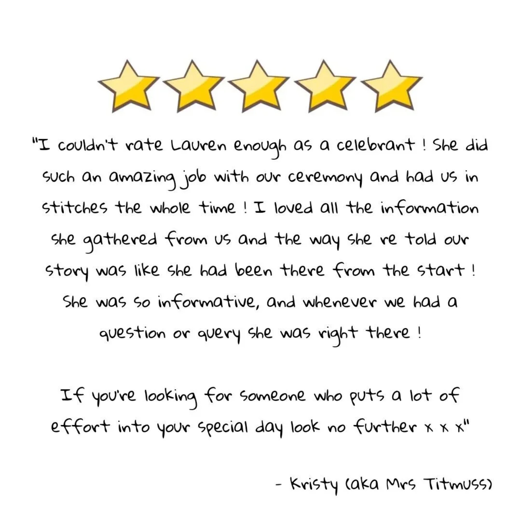 Lauren McLean Celebrant & MC gallery image 26