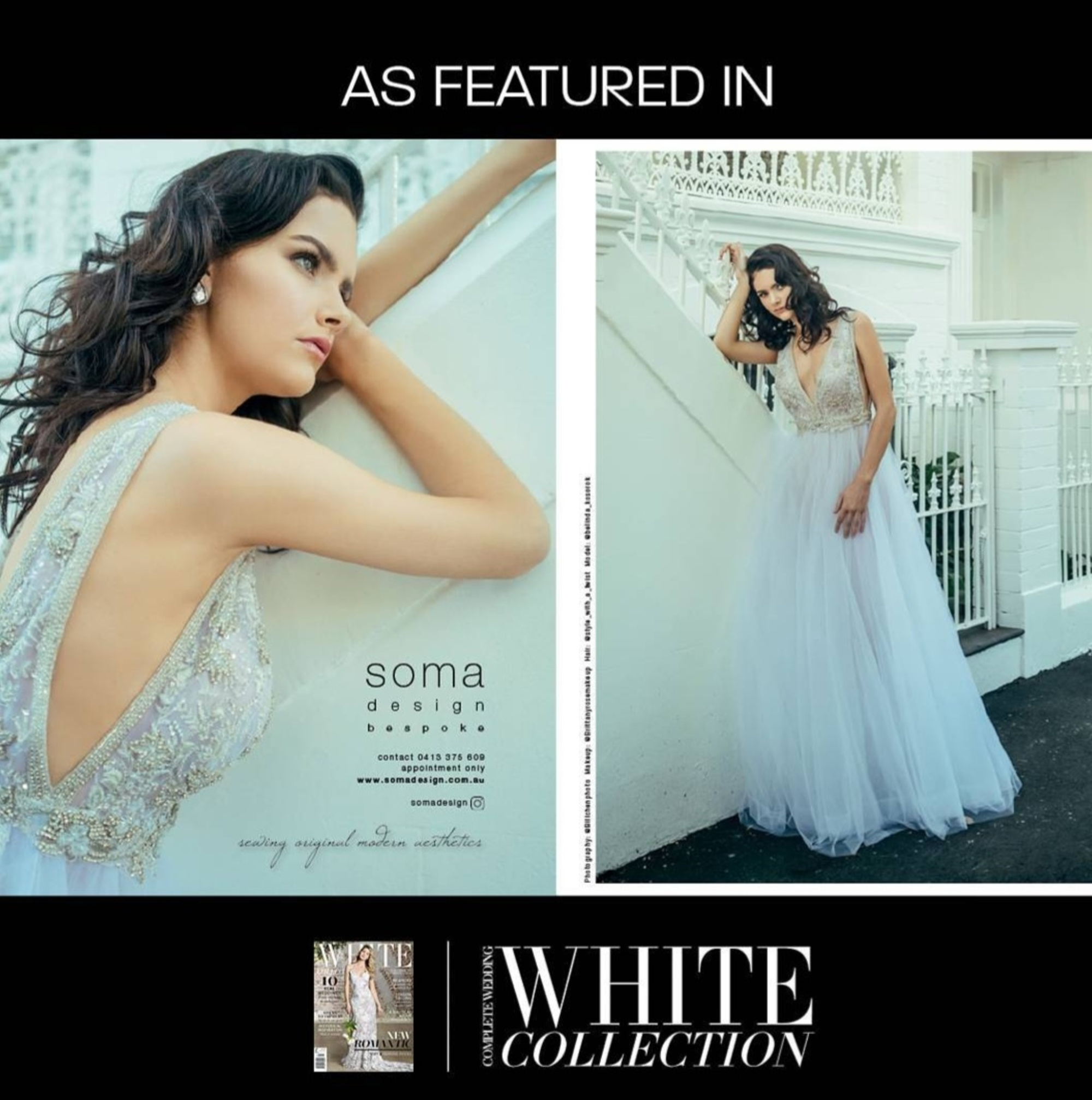 Stunning bridal gown with intricate beading and flowing skirt, perfect for a modern wedding.