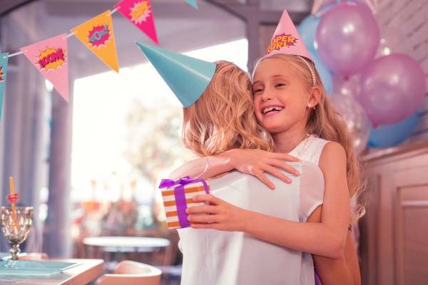 Party food spread for children's birthday