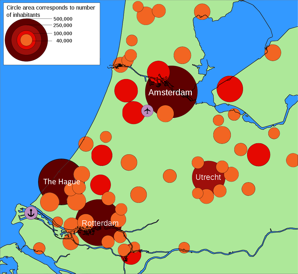 A map with red circles and numbers
Description automatically generated