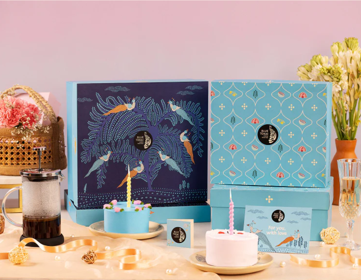 Gift box with coffee products