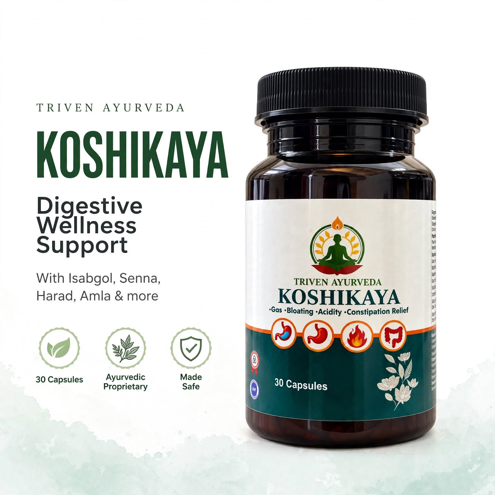 Koshikaya – Ayurvedic Digestive Wellness Capsules