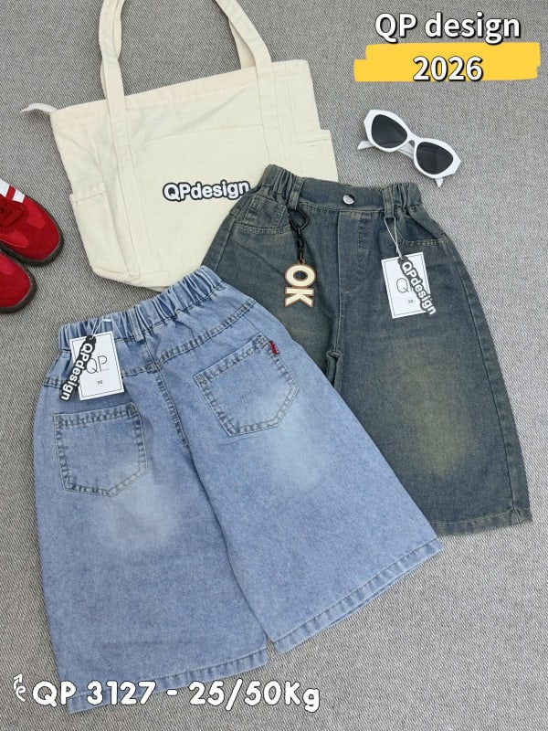 Sunday Stroll Denim Shorts Set