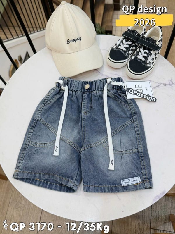 Everyday Drawstring Denim Shorts