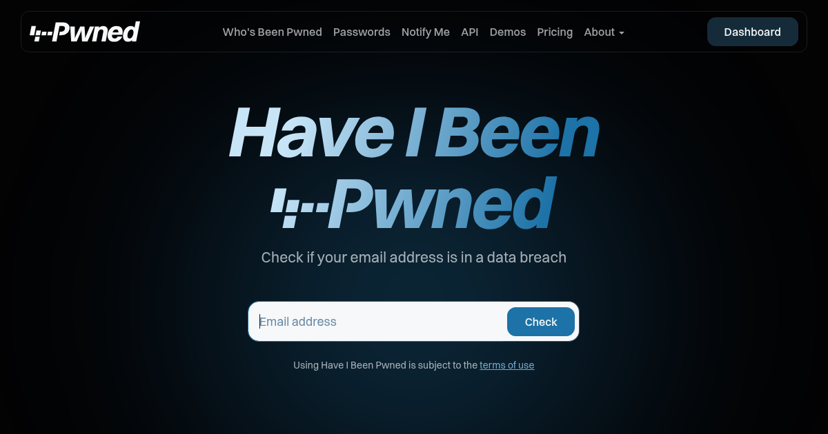 Have I Been Pwned