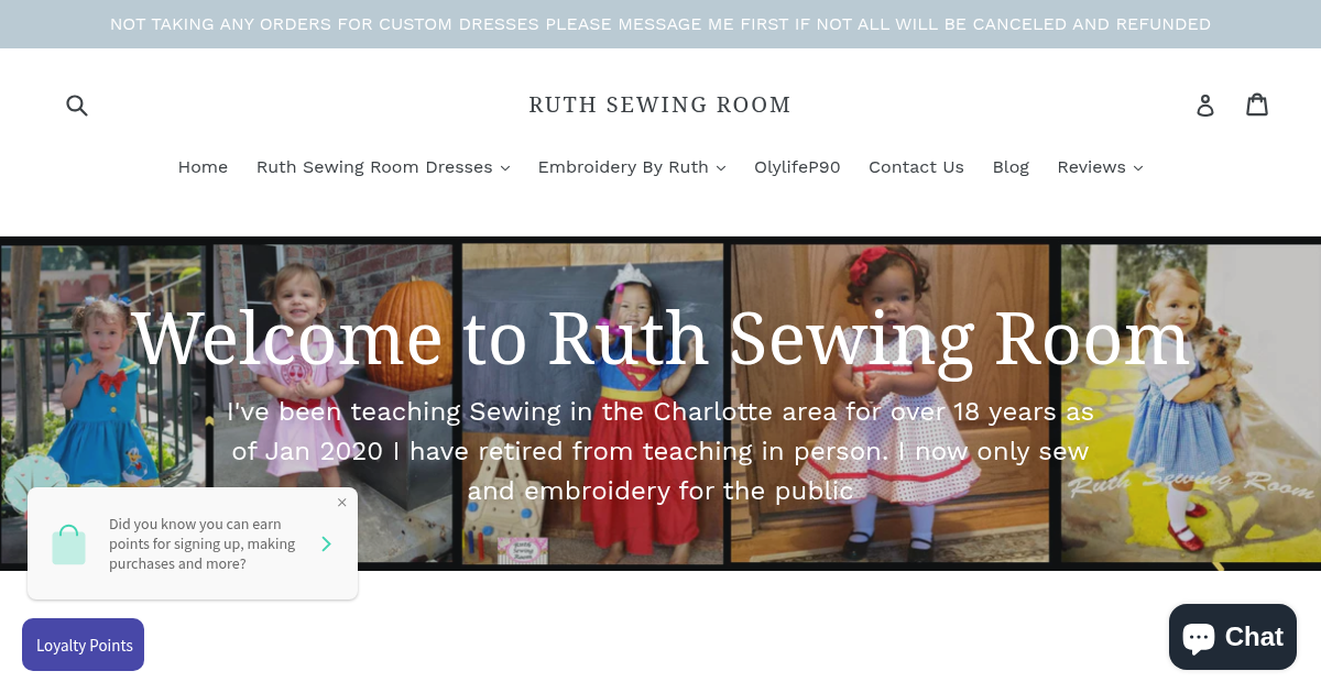Ruth Sewing Room