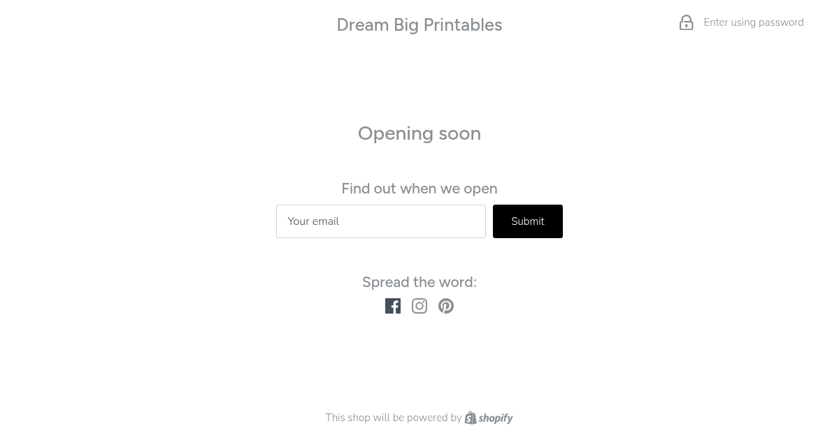 Dream Big Printables