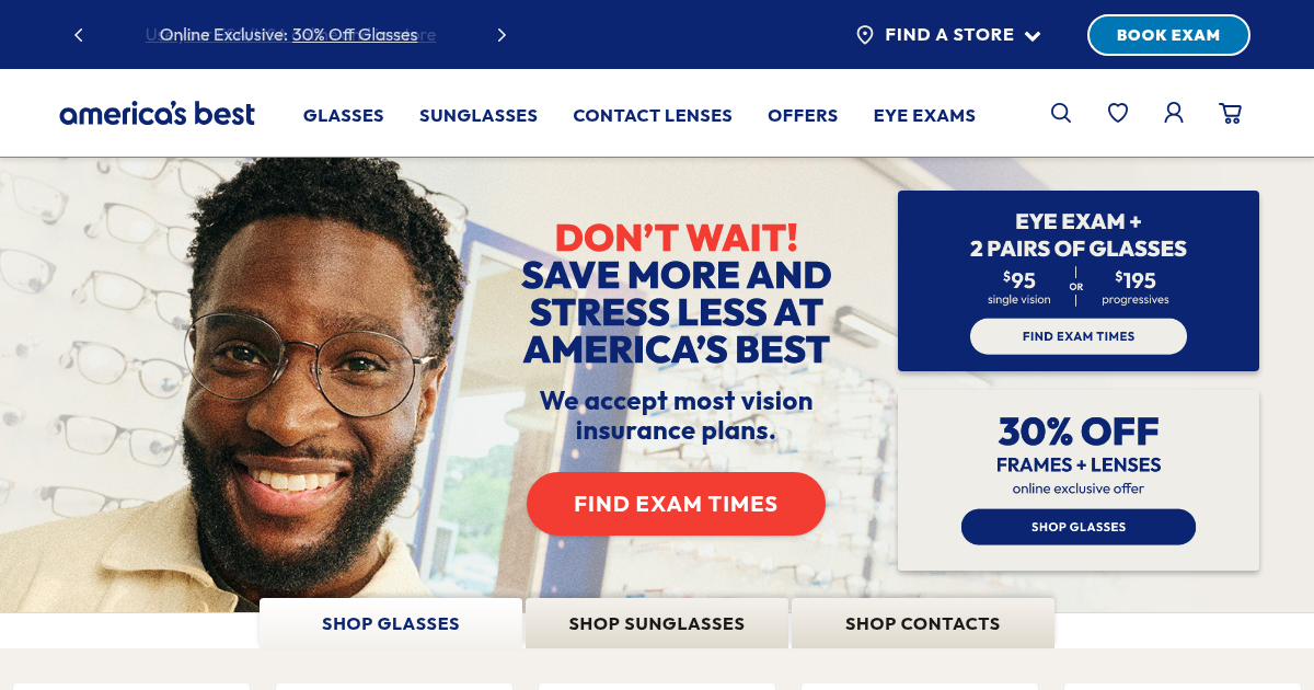 America's best Contacts and Eyeglasses