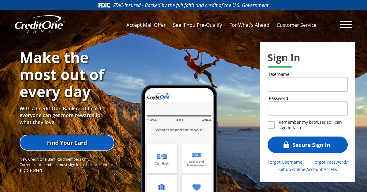 Credit One Bank logo