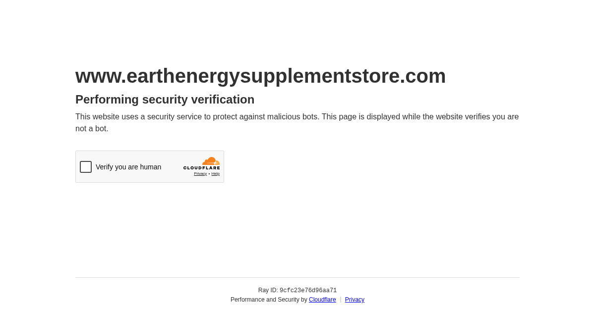 Earth Energy Supplements