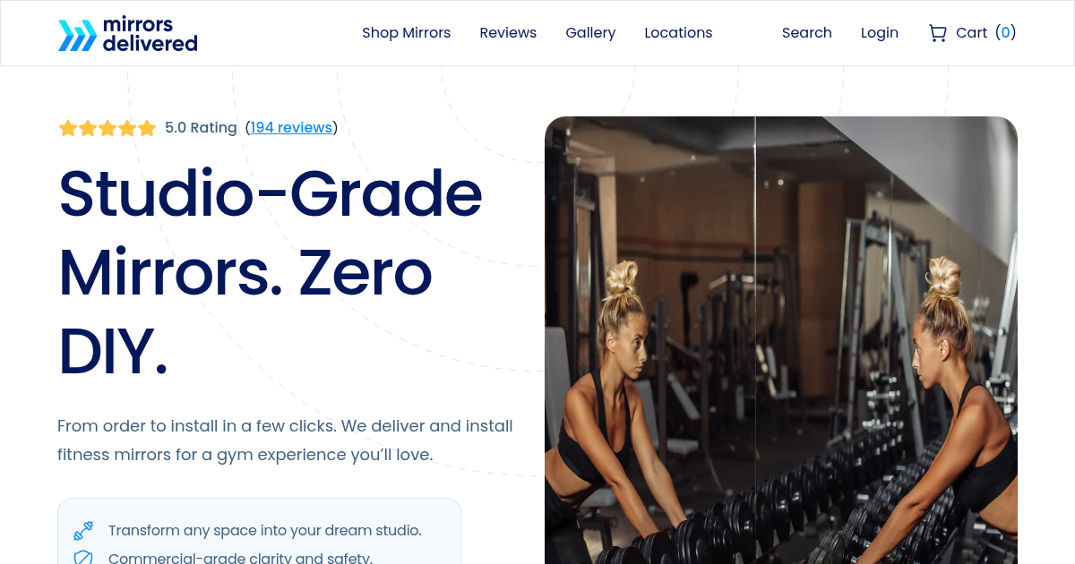 Mirrors Delivered