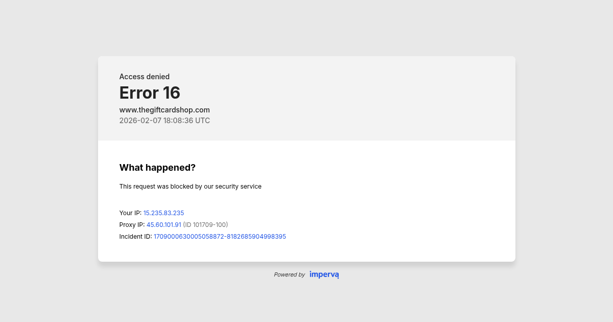 The Gift Card Shop 122