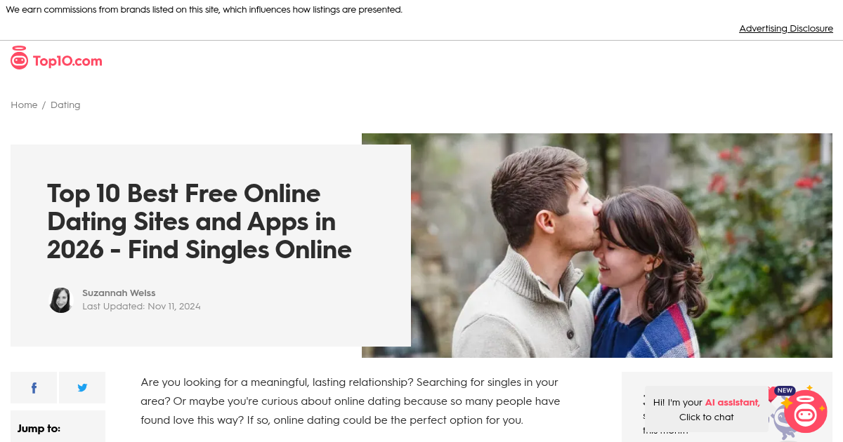 Top 10 Best Dating Sites