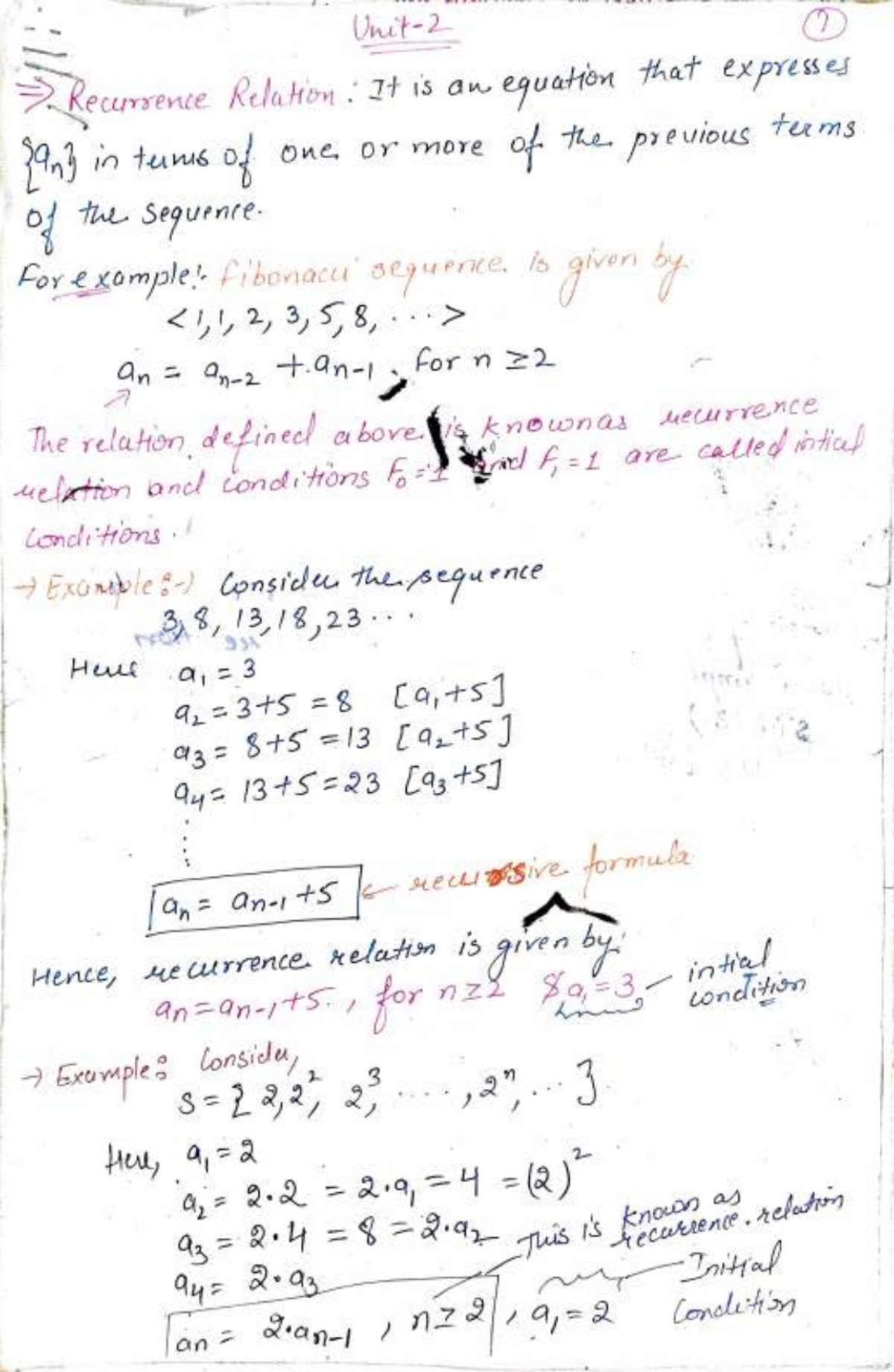 Page 1 of Unit 2 Complete Notes(MATHS)_compressed